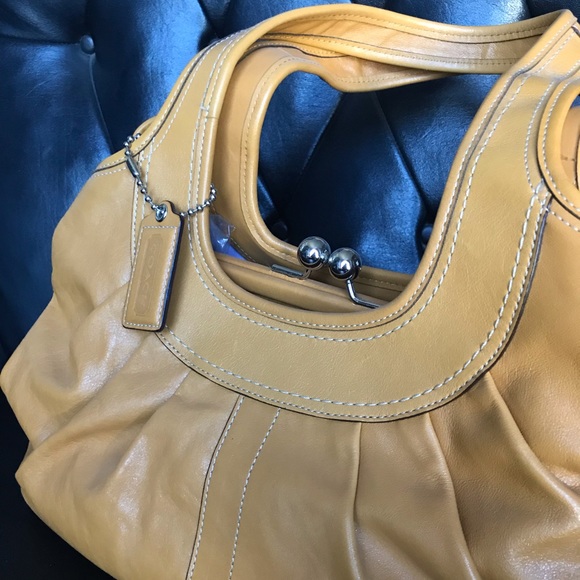 COACH Ergo Leather Pleated Purse - Picture 3 of 8